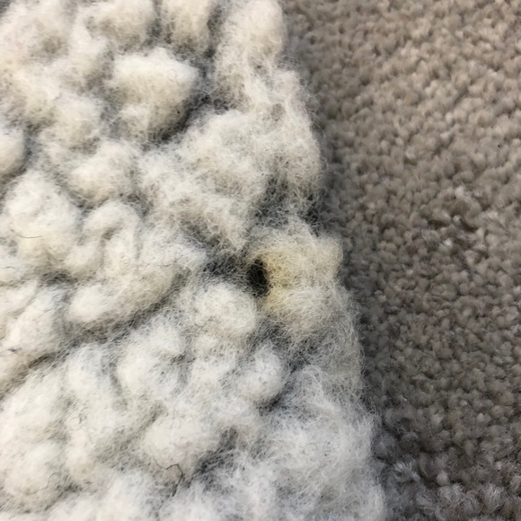 Maje Woven Block Panel Wool Blend Poncho - Picture 11 of 12